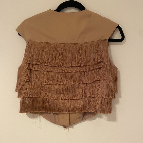 Robert Rodriguez Fringe Zip Up Top - Picture 5 of 6